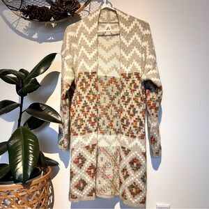 Dreamers Multicolor Patterned Cardigan